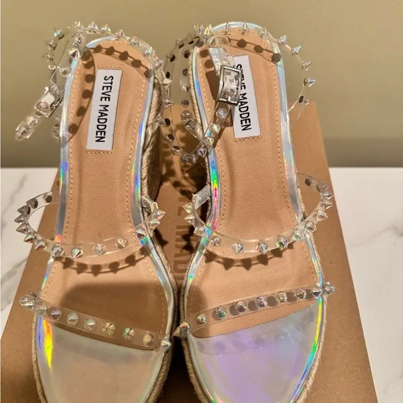 Steve Madden new in box clear sandals - Picture 3 of 7